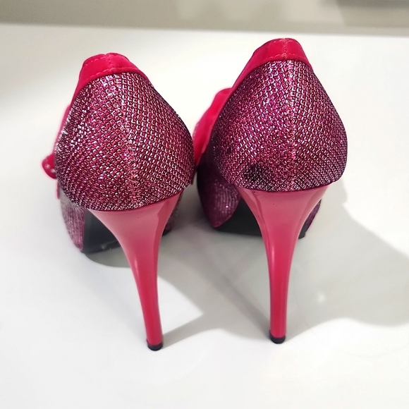 Fucsia-Pink high heels - Picture 7 of 7